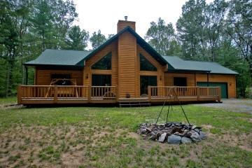 three bedroom log home