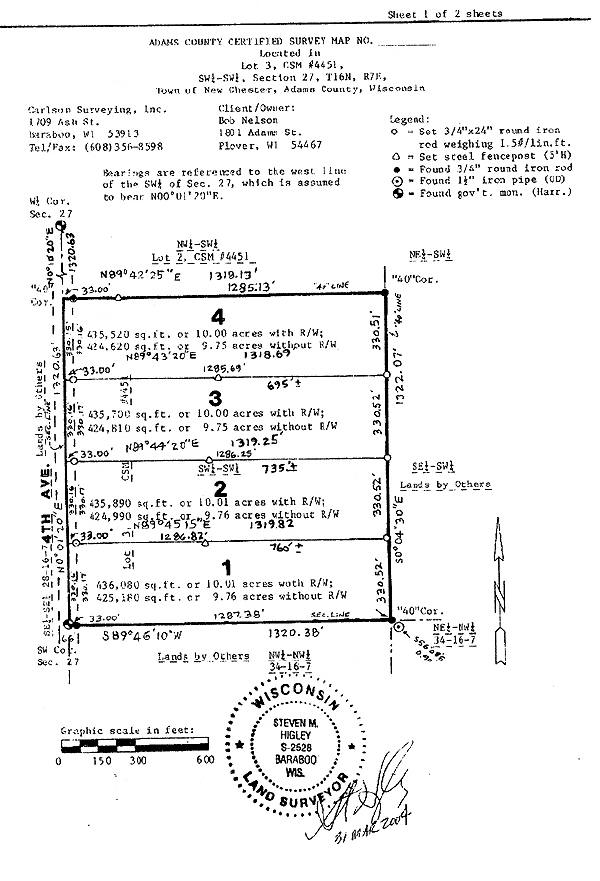 10 acre lot in central wisconsin