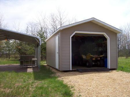one car garage in the carport