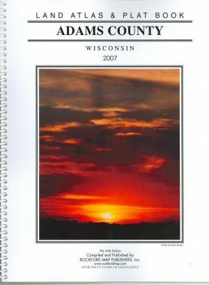 Adams County Wisconsin real estate plat book for sale