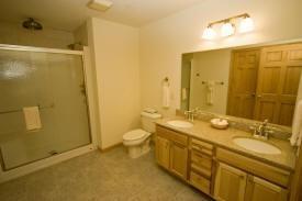 spacious bathroom
