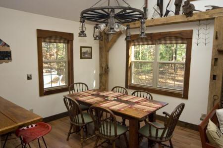 secluded and private cabin with a rustic look & feel