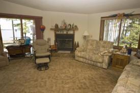home comes with a wood fireplace