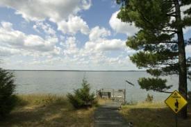 old fishing crossing on Lake Petenwell, Wisconsin
