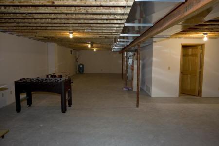 Full Partially finished basement