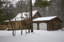 log cabin for sale by big Roche-A-Cri Lake, WI.