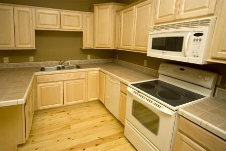 spacious kitchen including refrigerator, microwave, dishwasher and stove