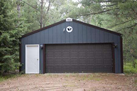 detached 2 car garage for convenient storage