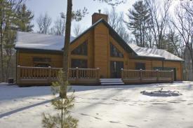 central wisconsin log home for sale