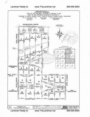 Easton shores plat map by MSA