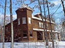 old cabin with gable
