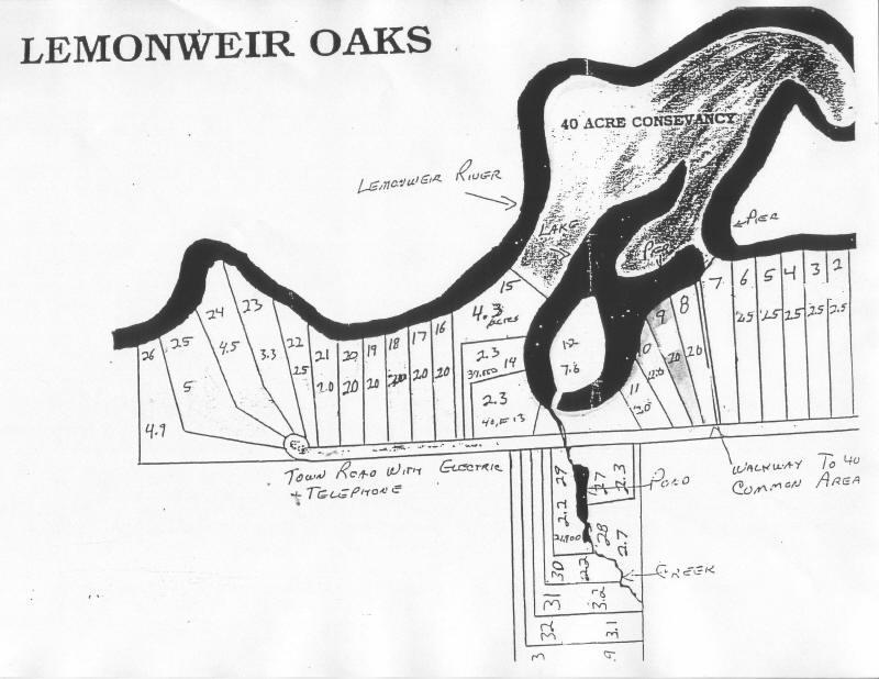 Lemonweir Oaks Layout