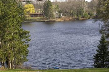 large yard for nice walk down to the lake