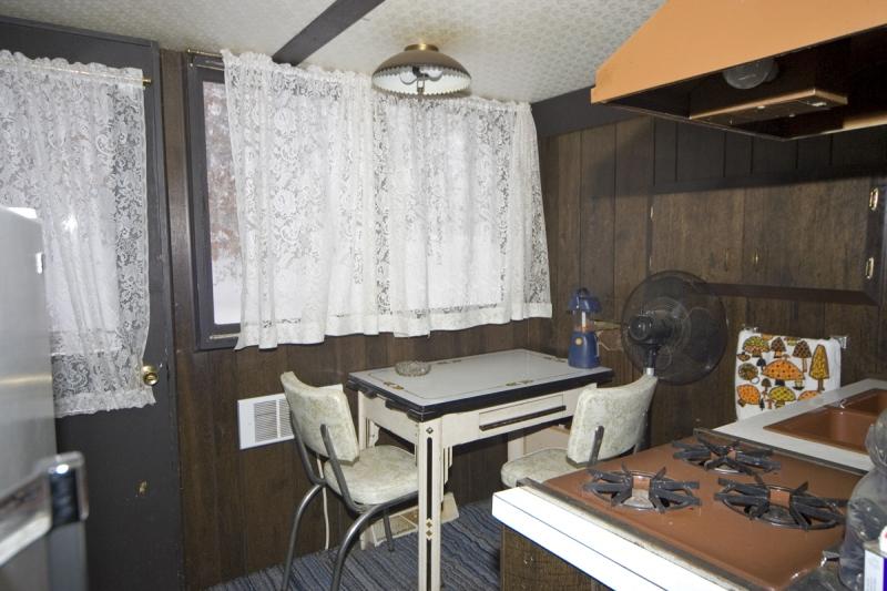 Picture of the kitchen in the A-Frame Cabin