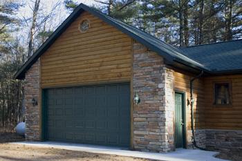 Large 2 Stall Attached Garage
