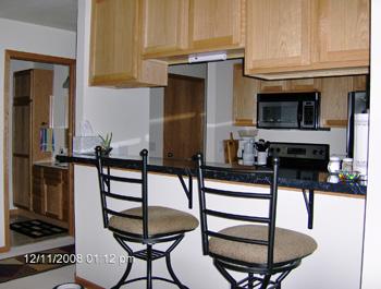 spacious kitchen with appliances included