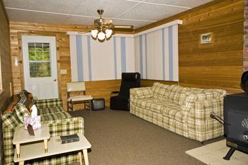 Gorgeous Living Room With Wood Stove Included
