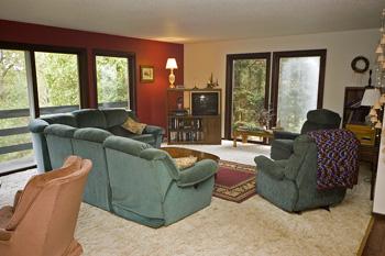2nd Livingroom With View Of Scenic Woods