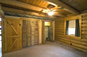 One Of A Kind Log Bedroom W/ Country Feel!