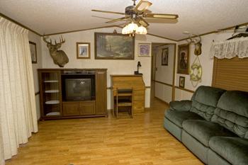 Beautiful Living Room With Hardwood Flooring