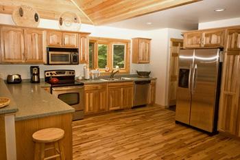 Large Eat In Kitchen With Custom Cabinetry