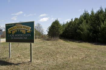 Wooded Lot For Sale On Snowmobile Trail!
