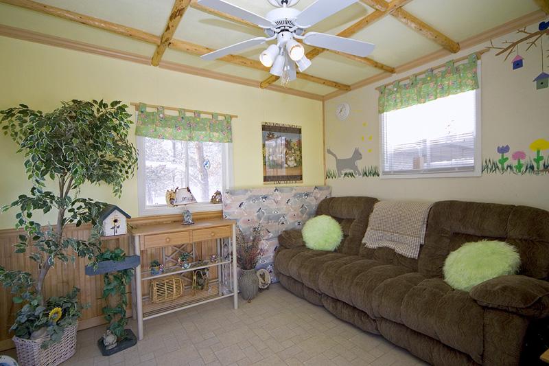 Beautiful enclosed playhouse for the kids