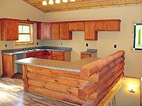 Custom Log Kitchen