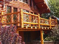 Handcrafted Log Railing