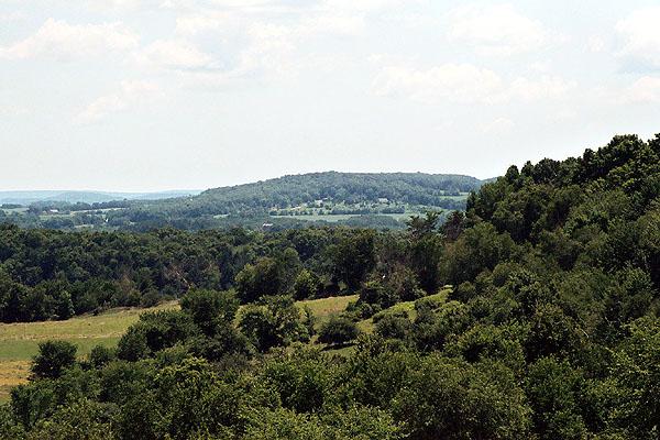View Of Beautiful Hill In Dutch Hollow Lake