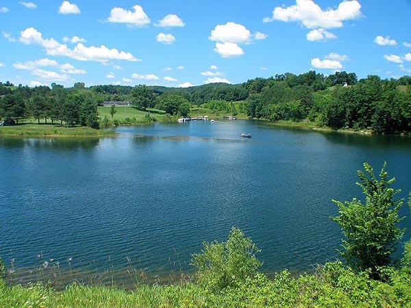 View Of Dutch Hollow Lake By Dam
