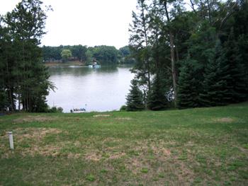 large yard for nice walk down to the lake
